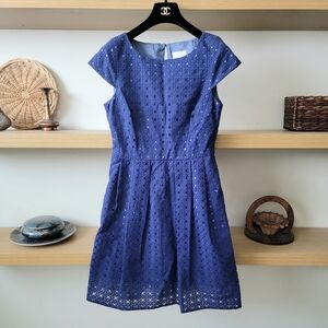 J.Crew Blue Eyelet Dress
